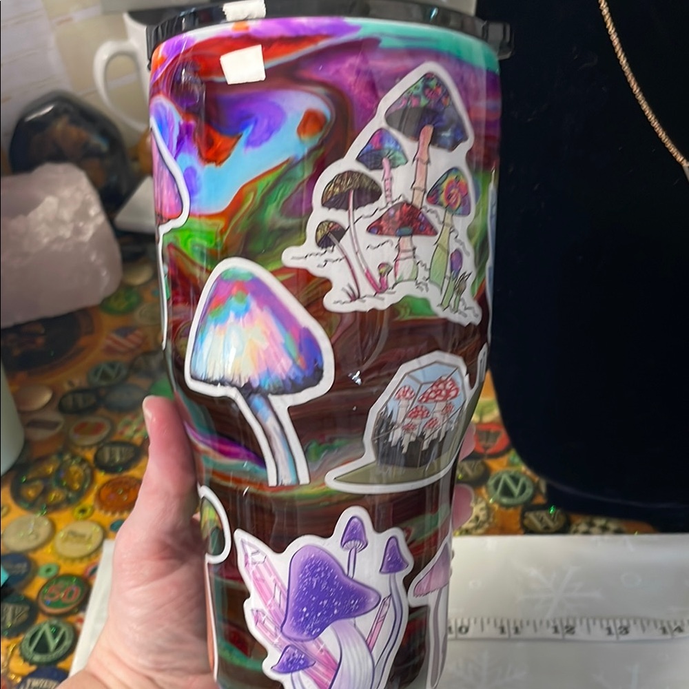 Colorful Mushroom Tumbler